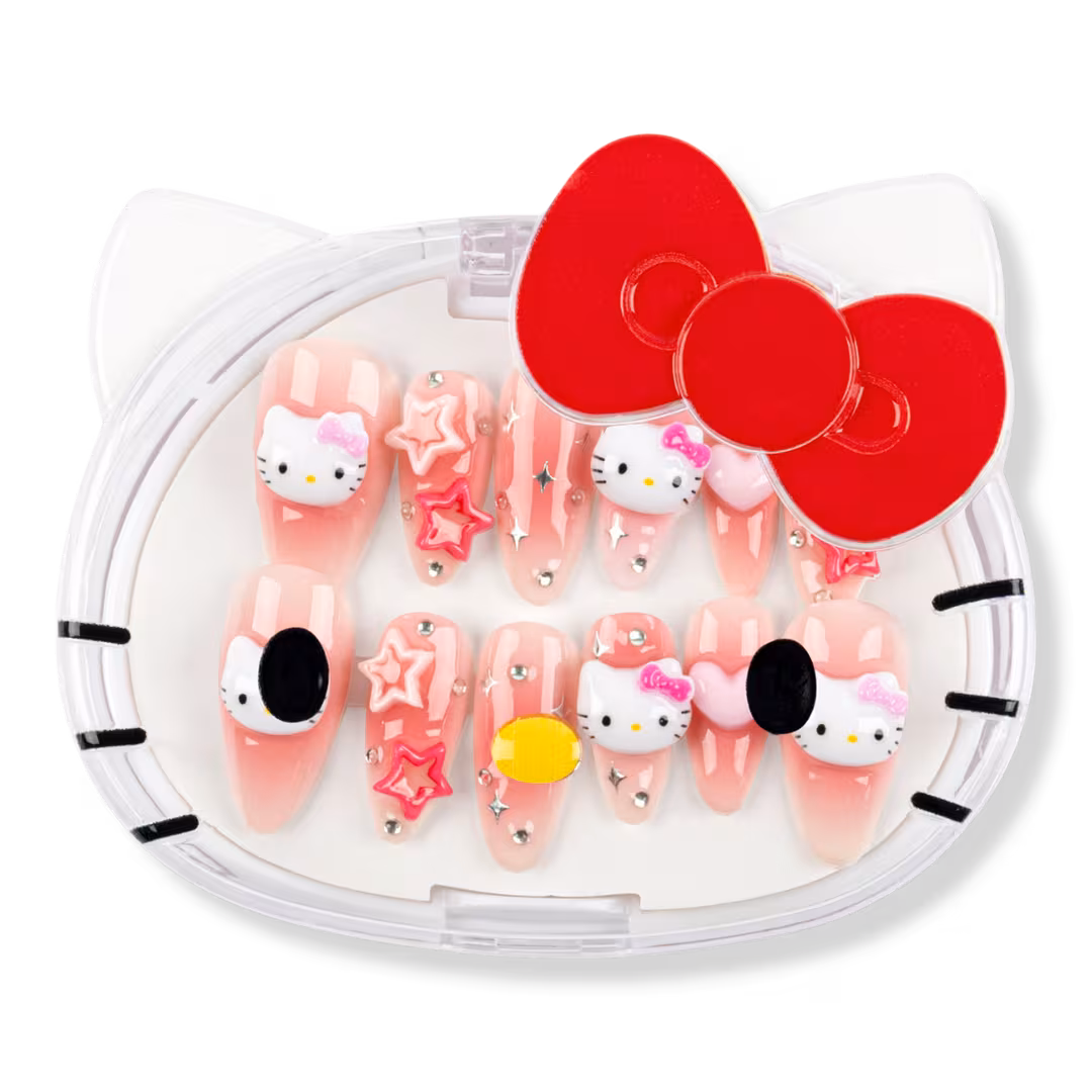 3H Nails  Hello Kitty 3D - Medium Almond Press-On Nails