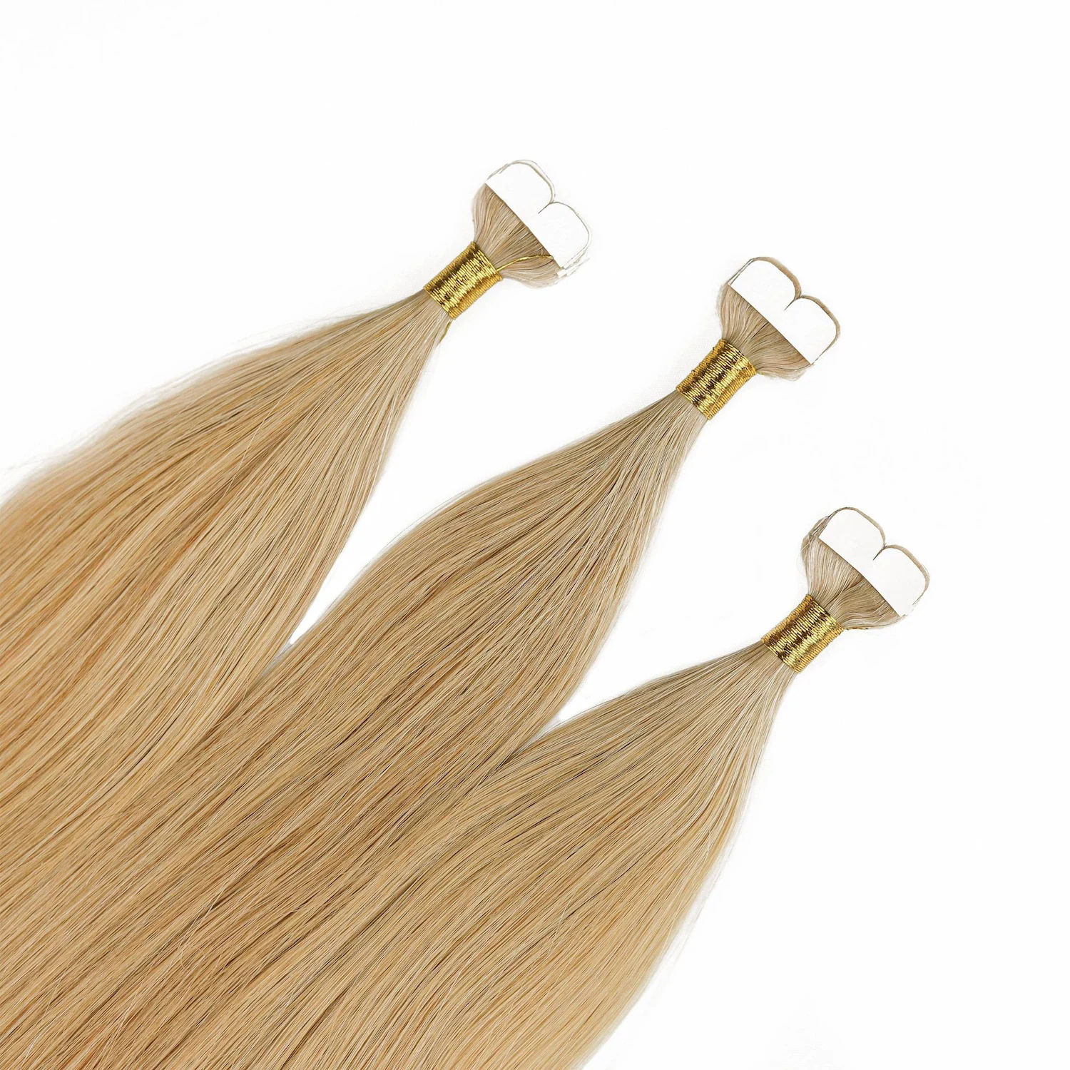 Mini Tape Extensions Premium Echthaar #9/31 Lichtblond Gold-Asch