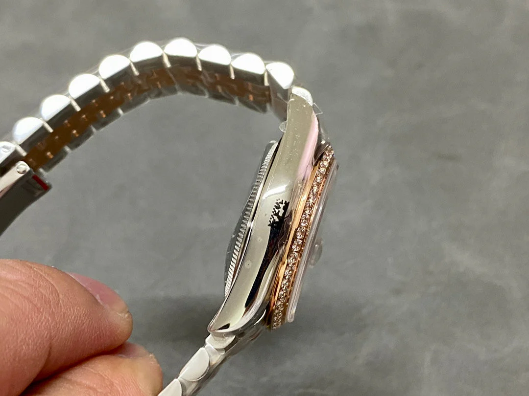 Rolex Watch DATEJUST 31MM PINK GOLD STEEL AUBERGINE DIAL