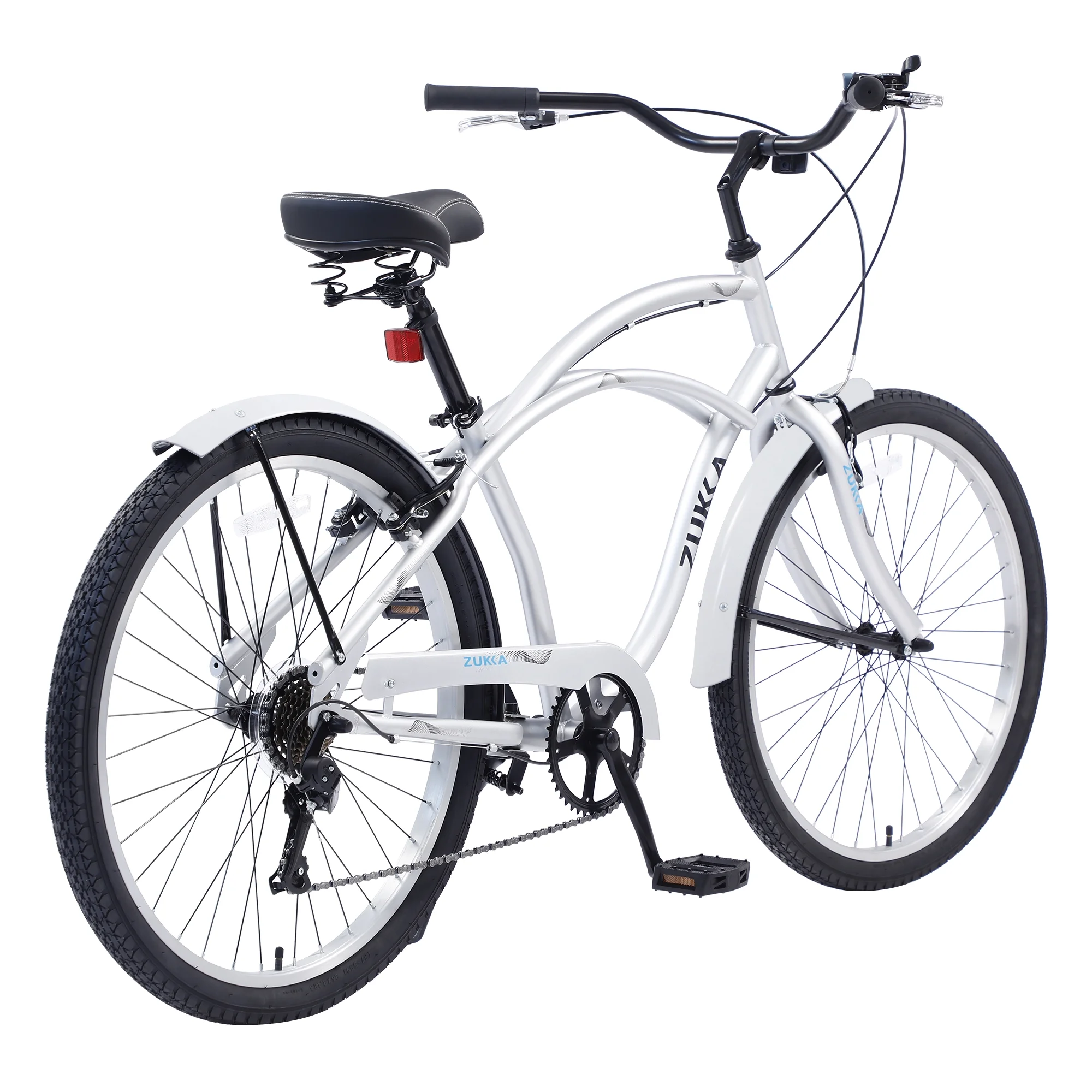 Outdoor Bike Men's Beach Cruiser Bike, 7 Speed Bicycles, 26"Inch Multiple Colors,Mountain Bike for Outdoor