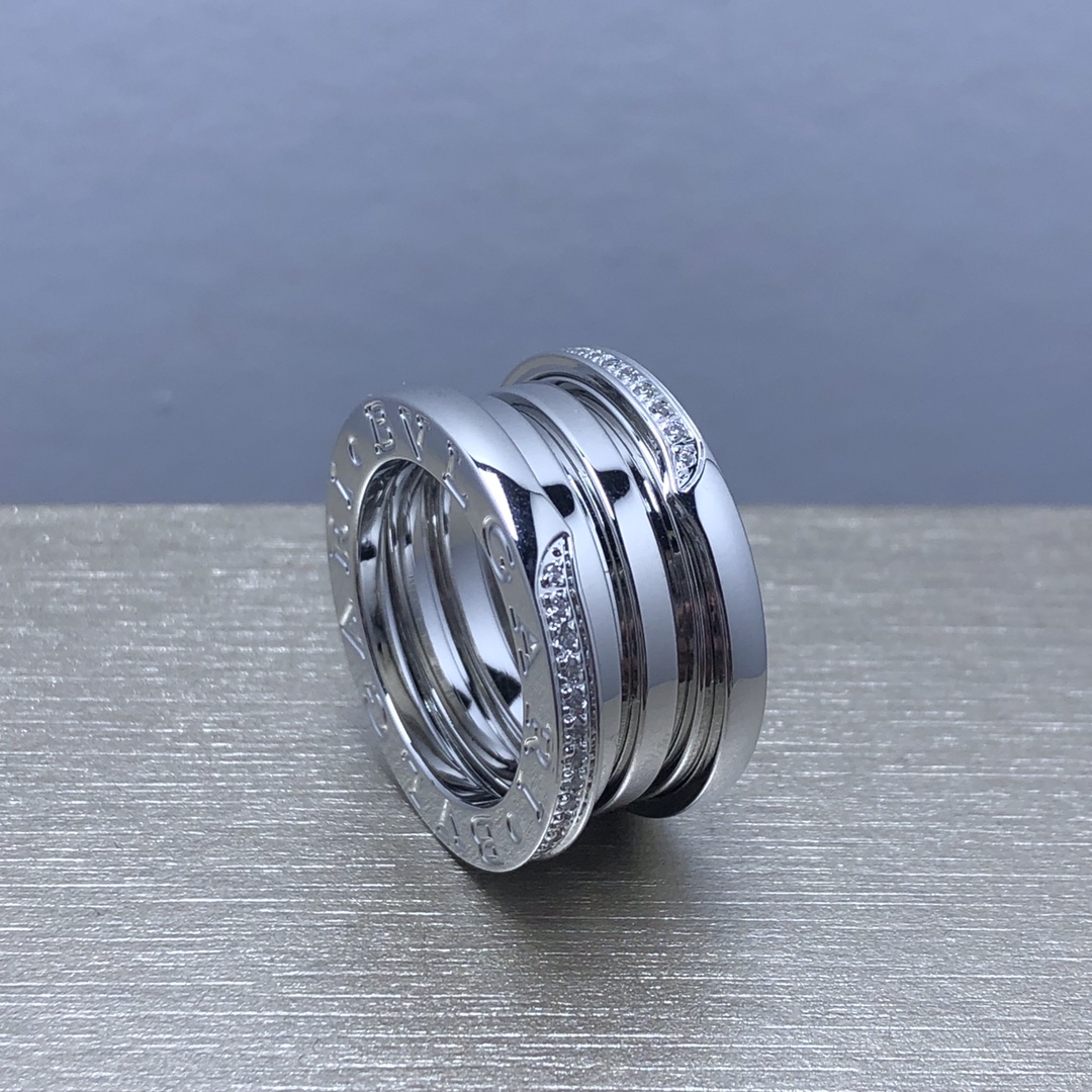 Bvlgari B.ZERO1 RING, White Gold,Rose Gold