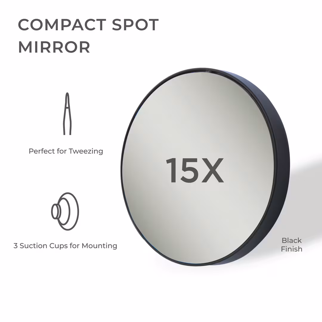 Zadro  Compact Mirror with Magnification, Suction Cups