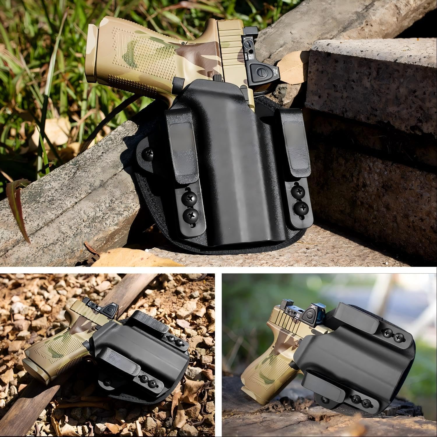 USKDTAC Universal IWB Kydex Holster with Dot Sight RMR Compatibility