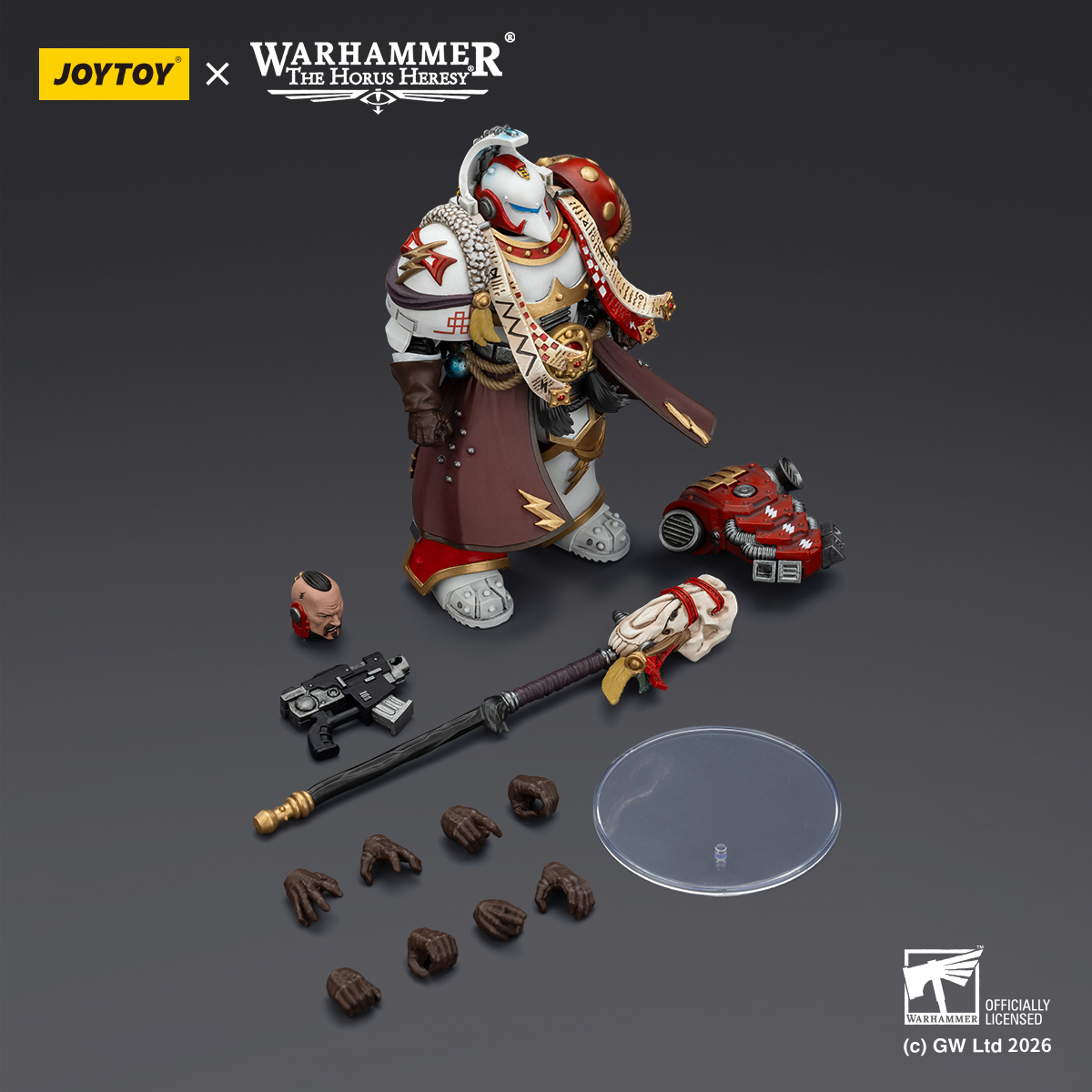 JOYTOY Warhammer 40K 1: 18 White Scars Stormseer Consul and Legion Praetor in Cataphractii Terminator Armour - JOYTOY WORLD