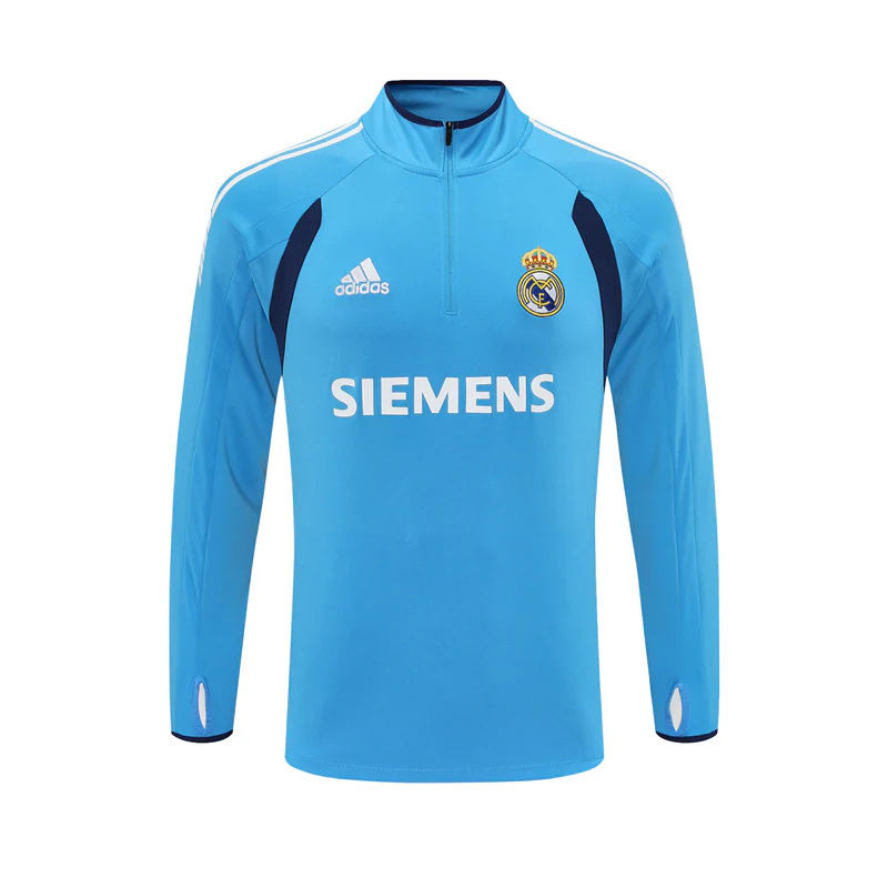 Real Madrid Training Jacket Men 2005 2006 Light Blue