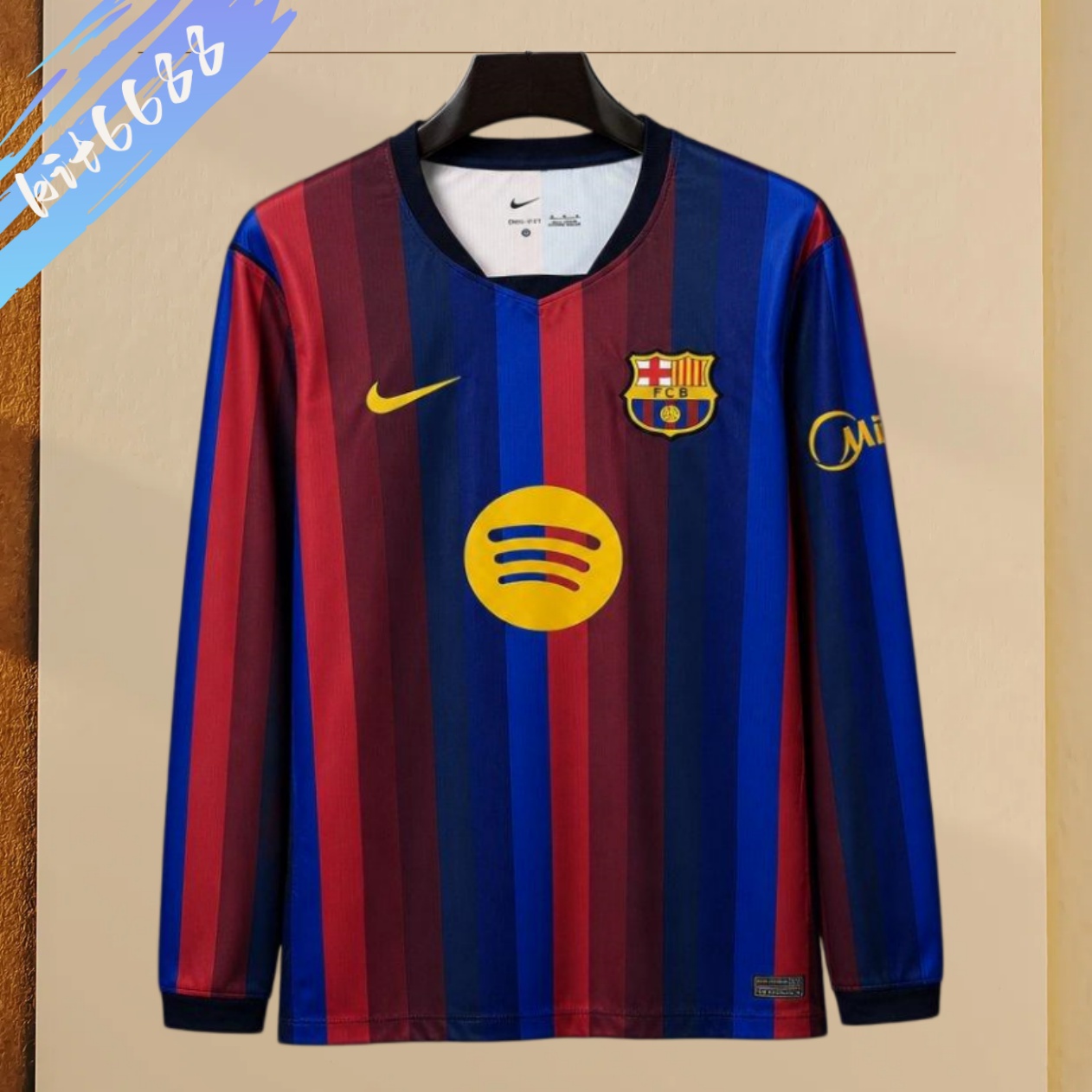 2026/2027 Barcelona home  Long Sleeve Football Jersey (Fans version)