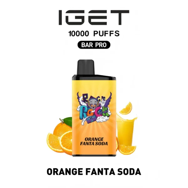 IGET BAR PRO 10000 Orange Fanta Soda