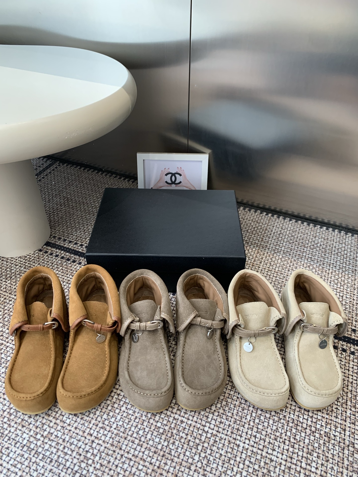 Untitlab Suede Fold-Over Wallabee Boots