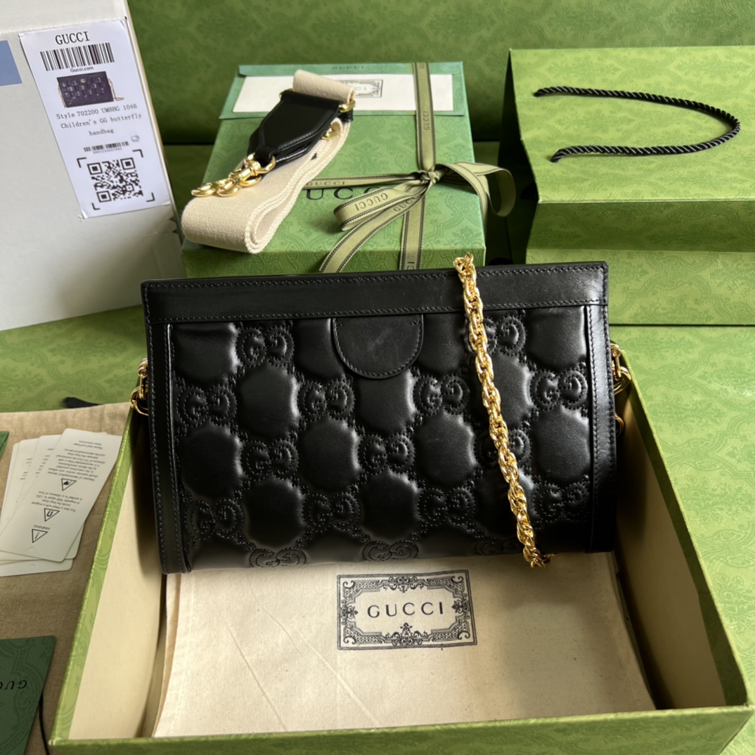 Gucci GG matelass?? leather small bag 702200