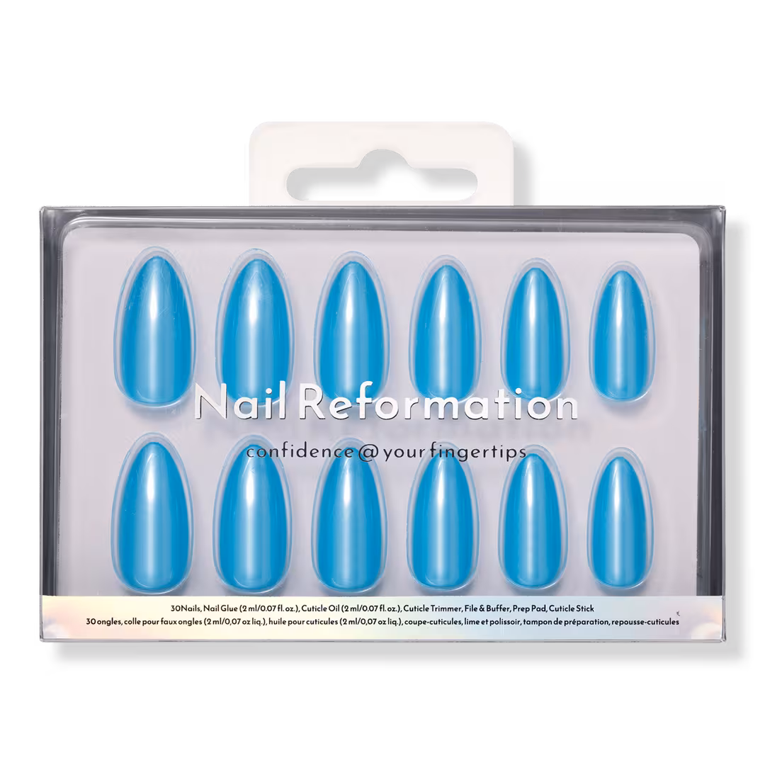 Nail Reformation  Teal Tide Press On Nails