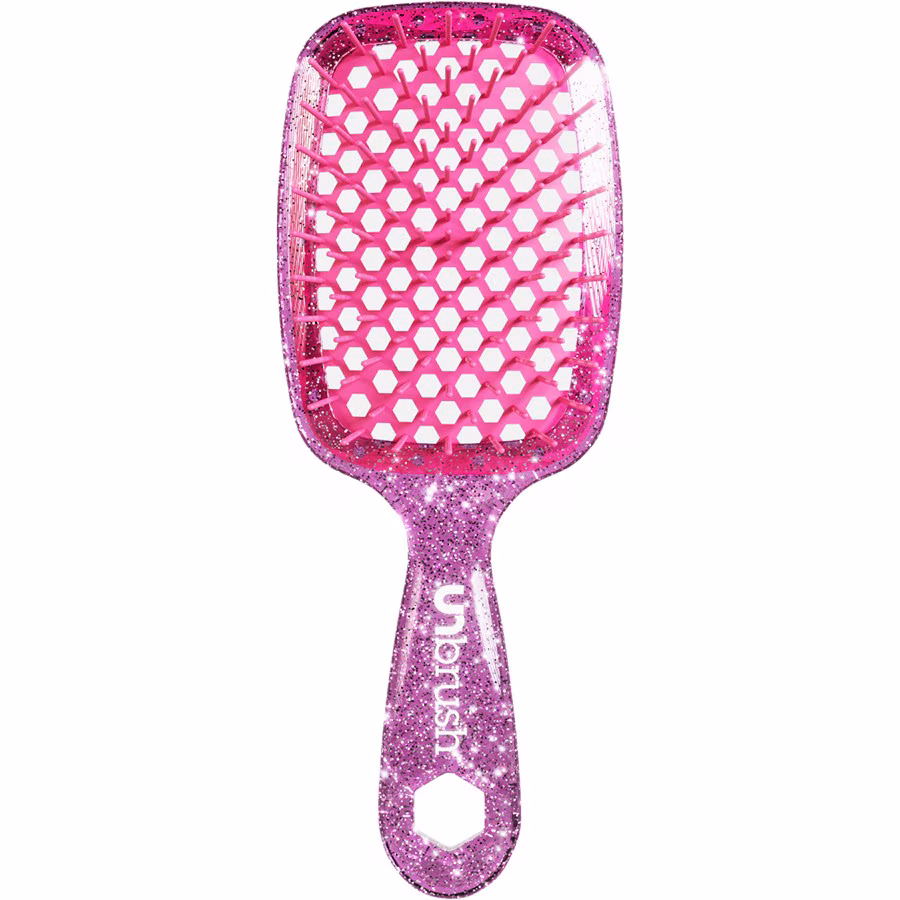 Detangling Hair Brush Glitter - Rose Quartz