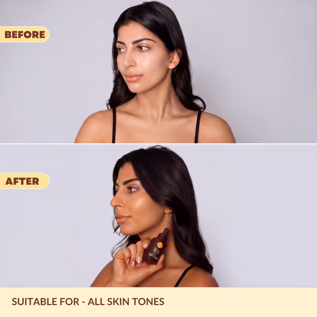 Carroten  Face & Body Self Tan Drops Light, Natural Buildable Glow
