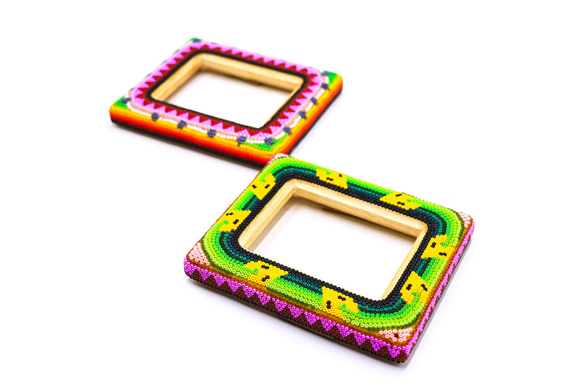 Marco para Fotografía Mini - Obra de Arte Huichol