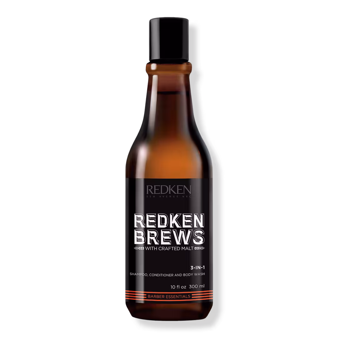 Redken  Brews 3-In-1 Shampoo, Conditioner and Body Wash