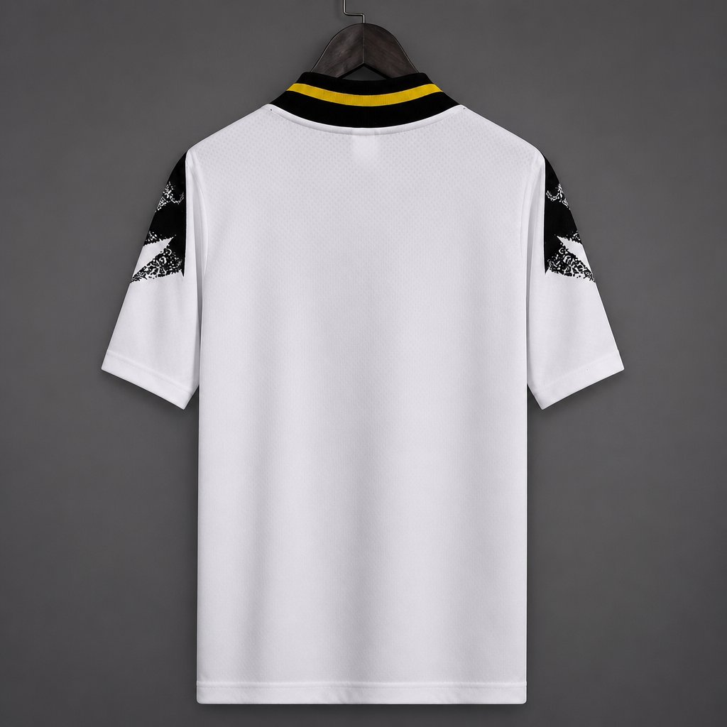 2025/2026 Juventus White with Black Geometric Pattern 1994 Vintage Remake Football Shirts (Fan Edition)