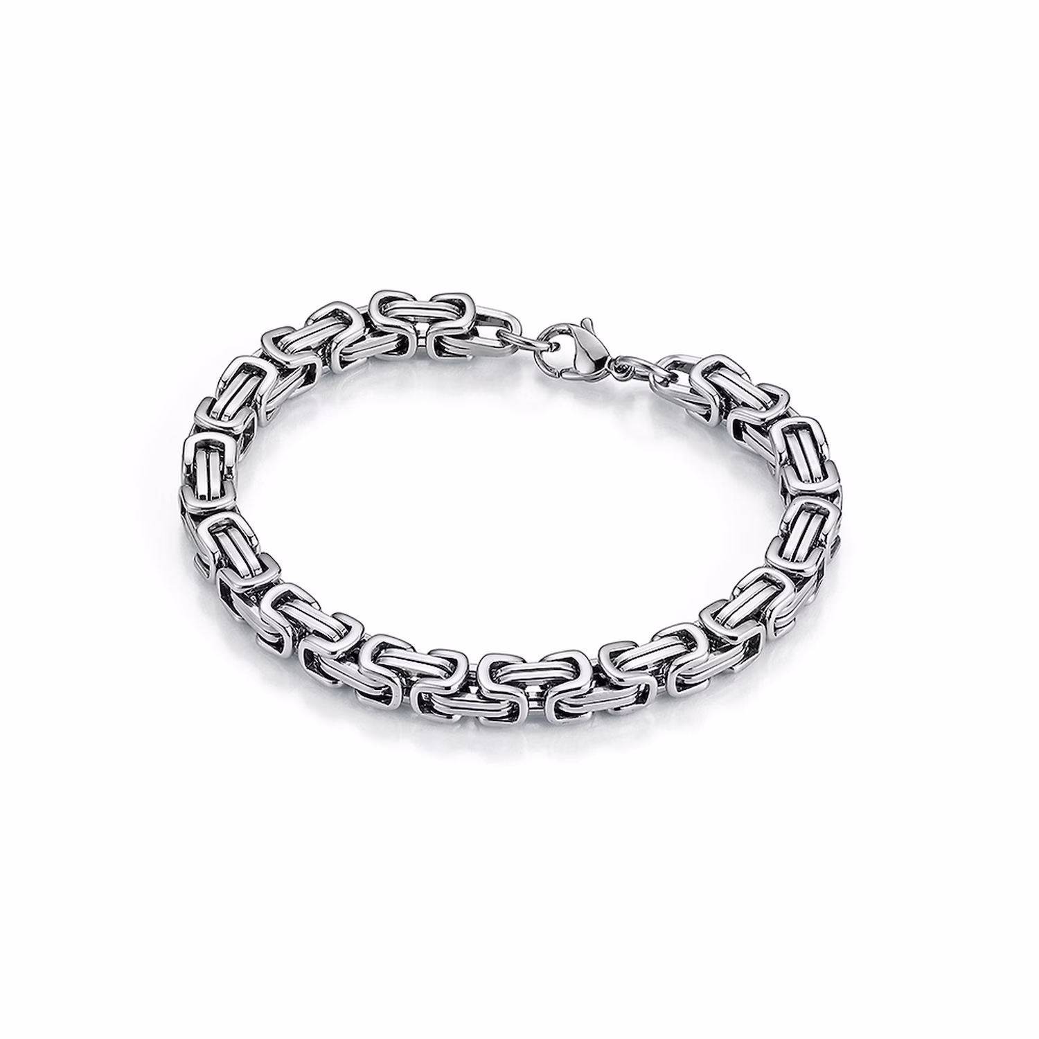 Armband massiv, Königsarmbandoptik, Edelstahl