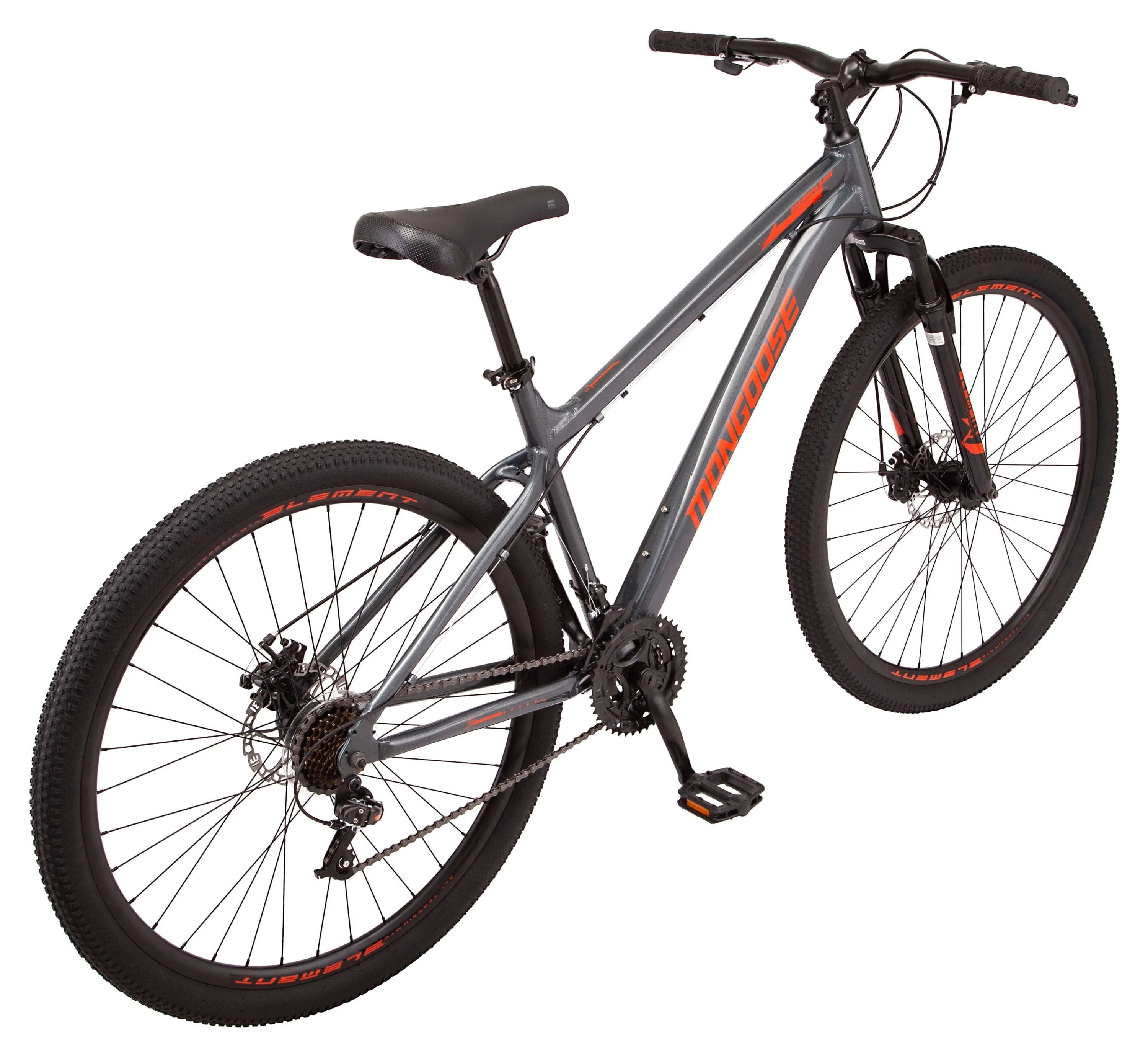 Mongoose 29" Durham Mountain Bike, 21 Speeds, Gray