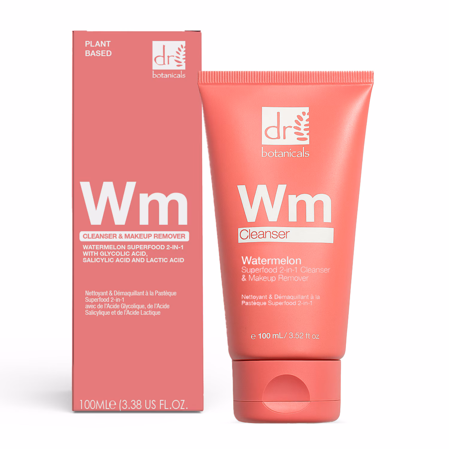 Watermelon Superfood 2-in-1 Reiniger & Make-up-Entferner mit Glykolsäure, Salicylsäure und Milchsäure