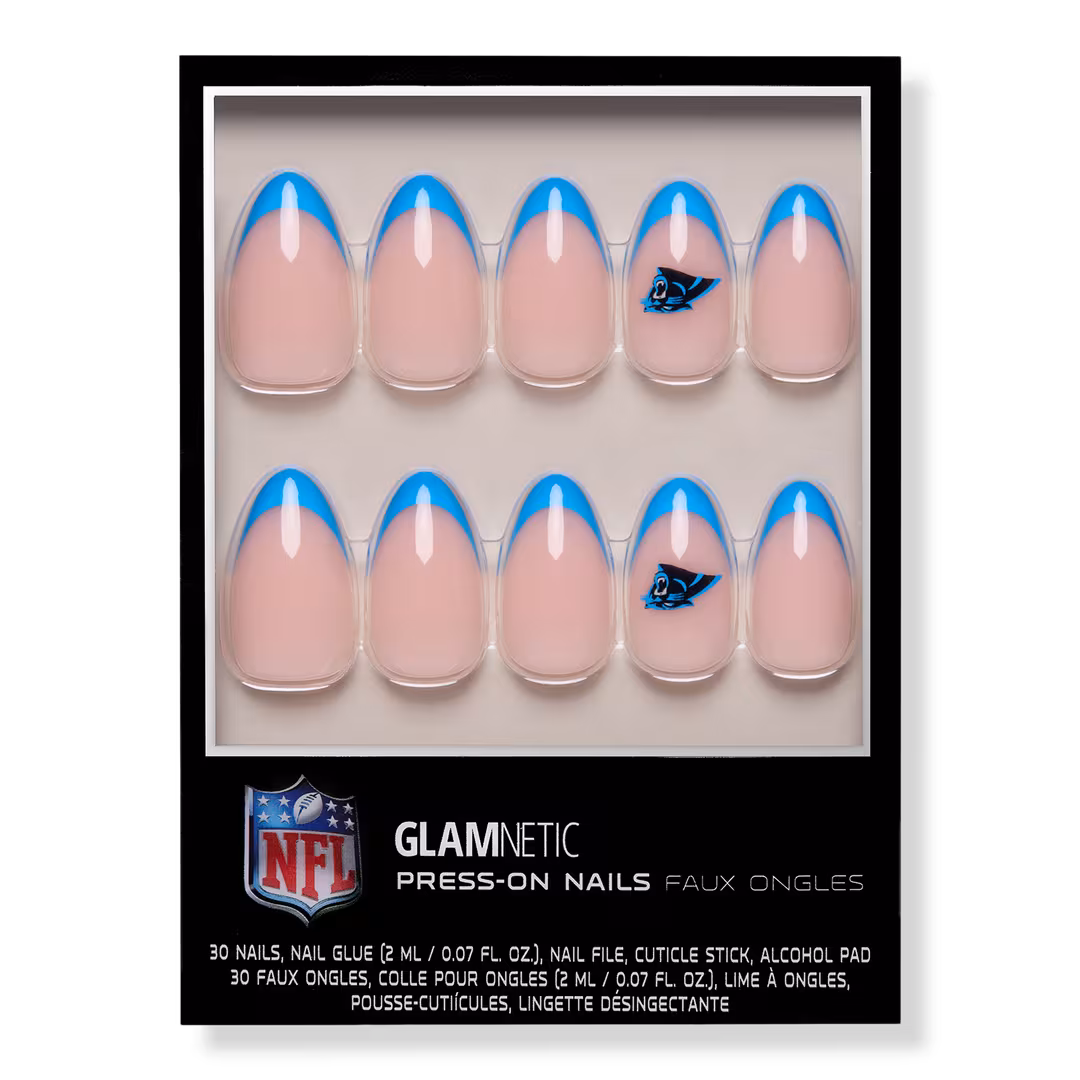 Glamnetic x Fanatics Nail  Carolina Panthers Press-On Nails