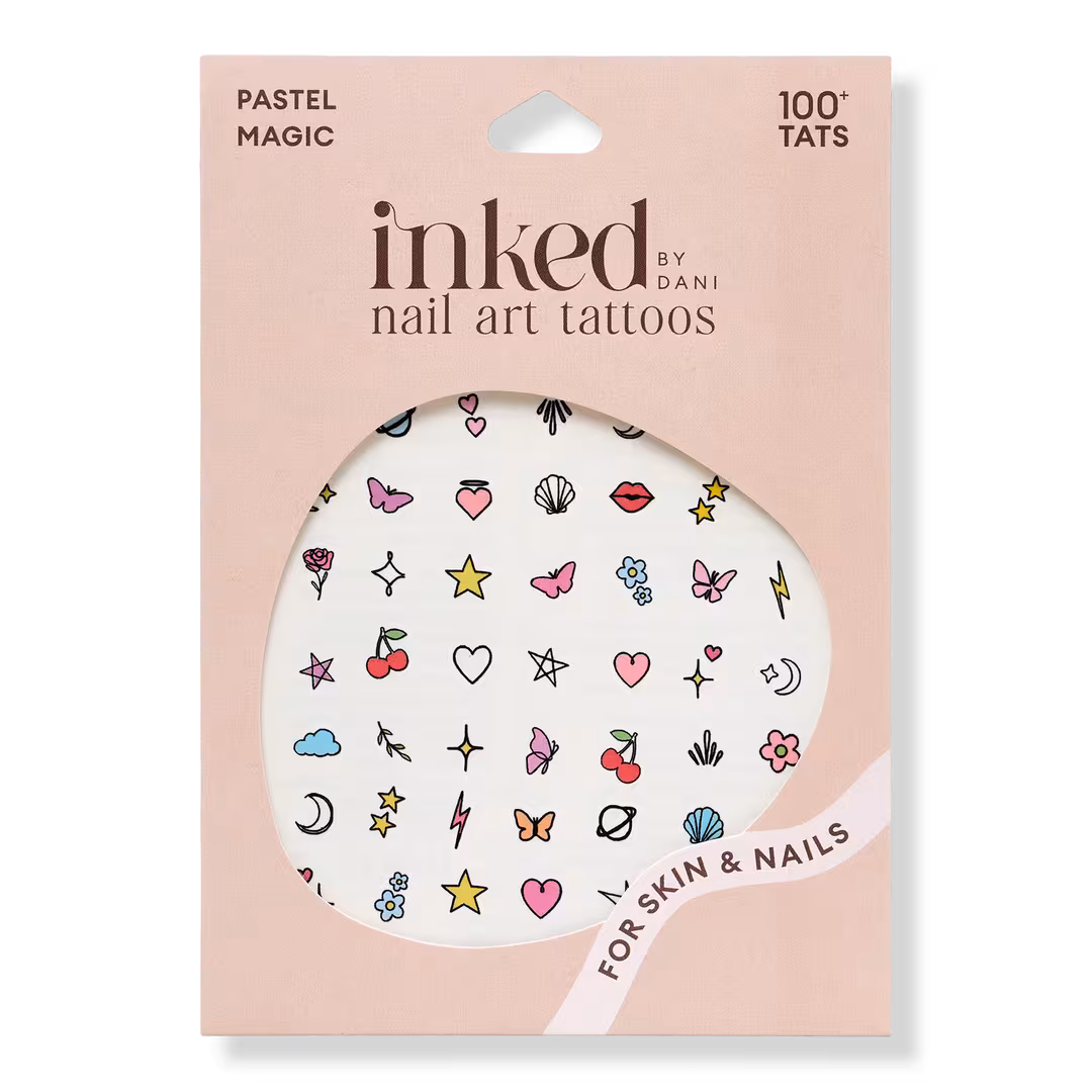 Inked by Dani  Pastel Magic Nail Art Temporary Tattoo Pack