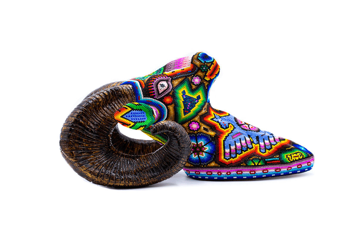 Borrego Cimarrón - Obra de Arte Huichol