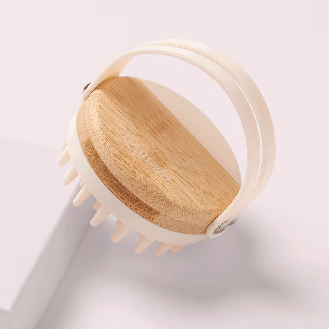 The Hair Edit  Scalp Renew Bamboo & Silicone Shampoo Massage Brush