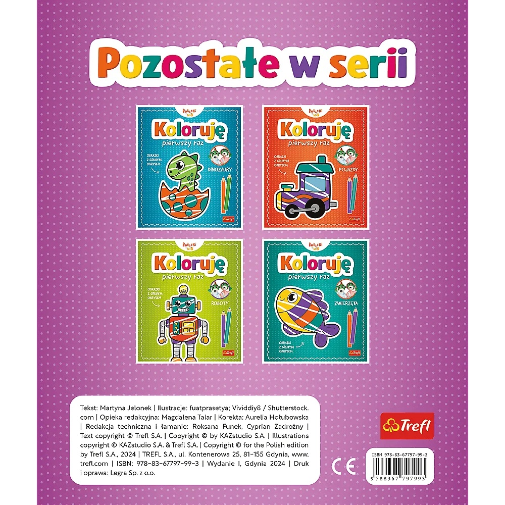 Książka Aktywizująca Bobaski I Miś, Koloruję Pierwszy Raz. Słodkości