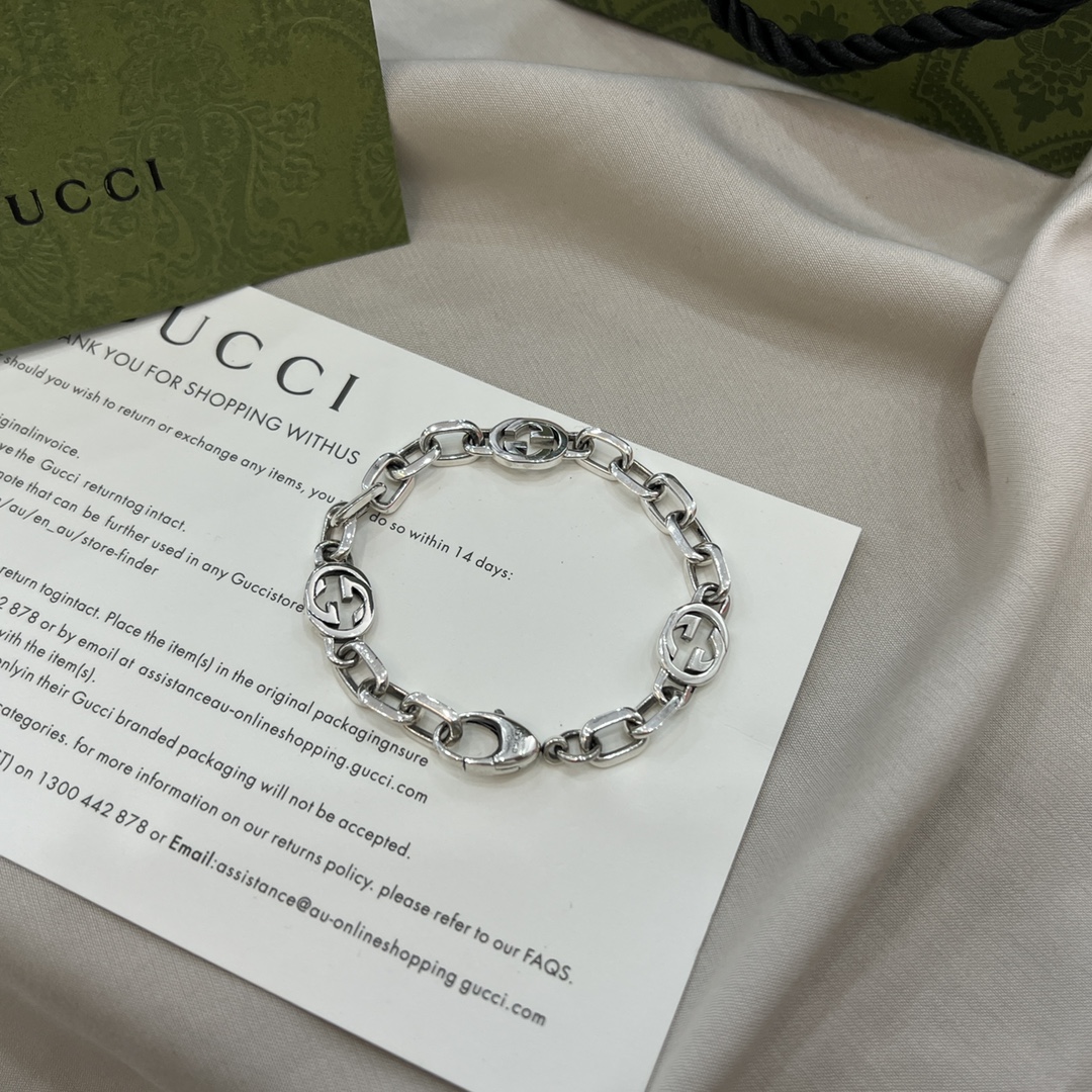 Gucci Interlocking G Link Chain Bracelet