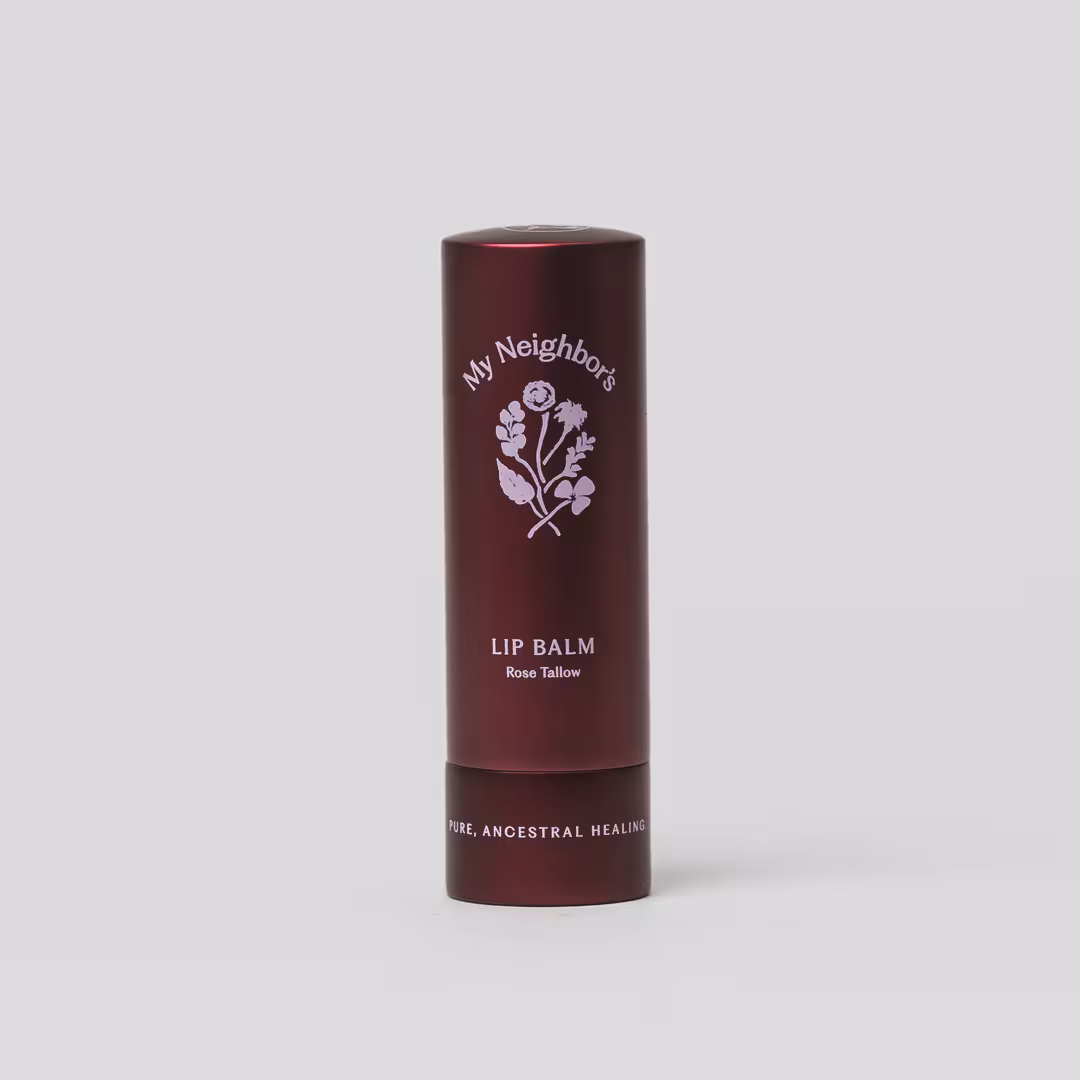 My Neighbor's Tallow  Tinted Tallow Rose Lip Balm