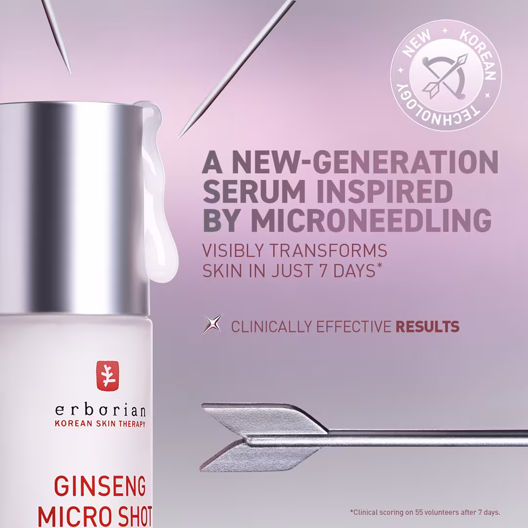 Erborian  Ginseng Micro Shot Starter 0.1% Skin-Refining Serum with Korean Ginseng & Collagen