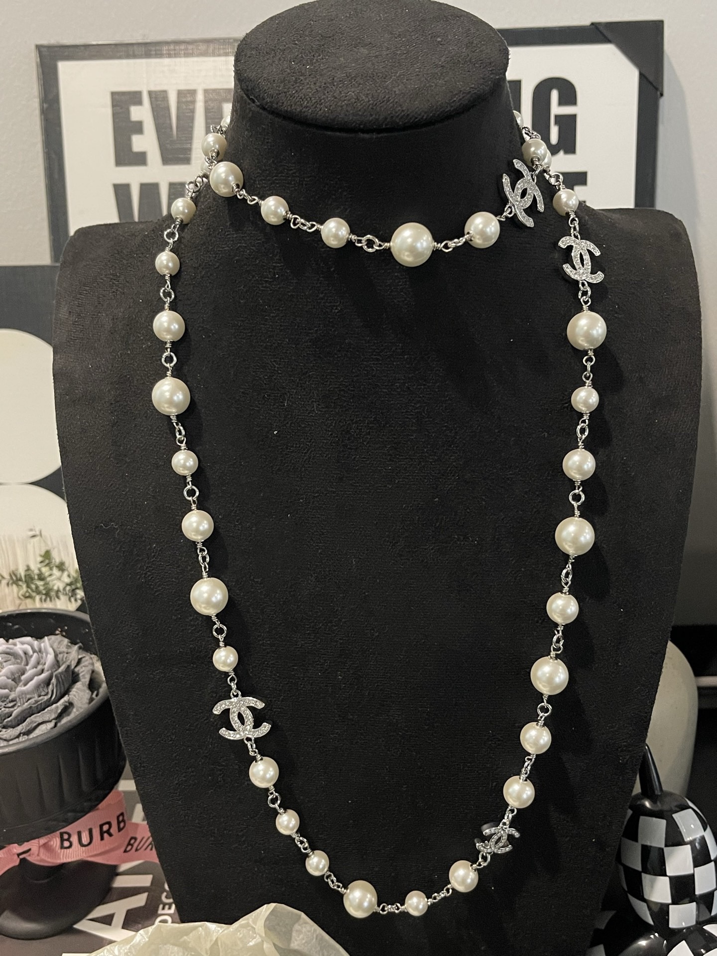 Chanel 5c Pearl Necklace