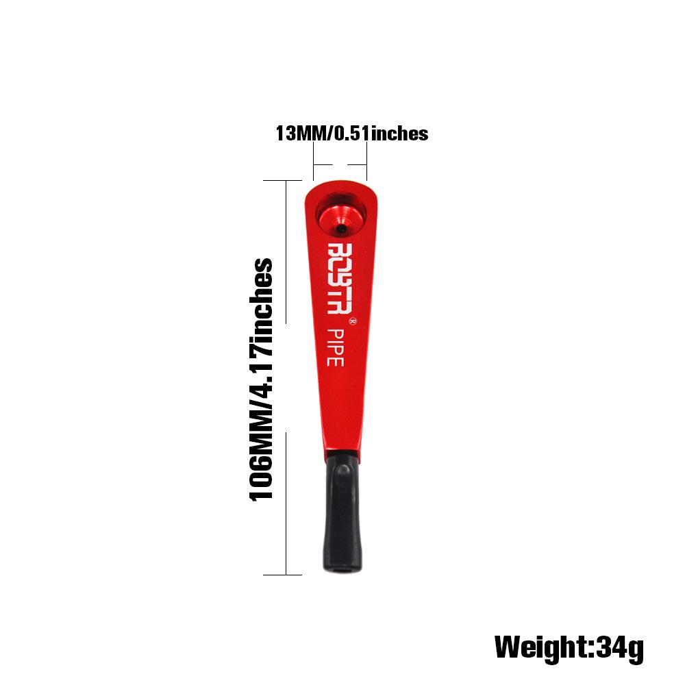 Straight Metal One Hitter Pipe