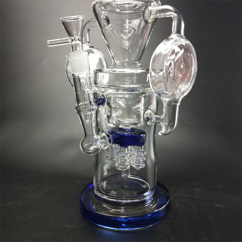 15 Triangle Recycler Glass Bong