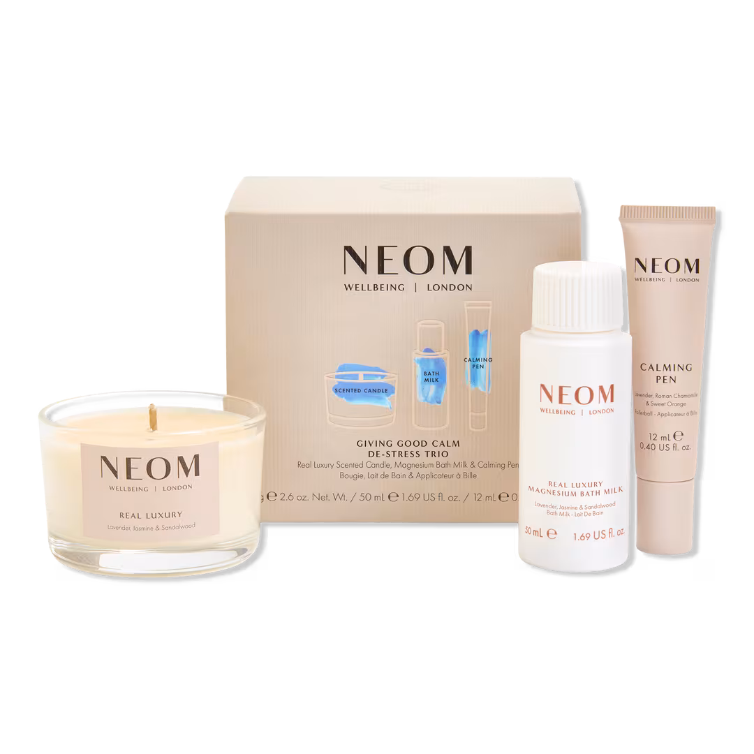 NEOM Wellbeing  Giving Good Calm De-Stress Trio Discovery Kit