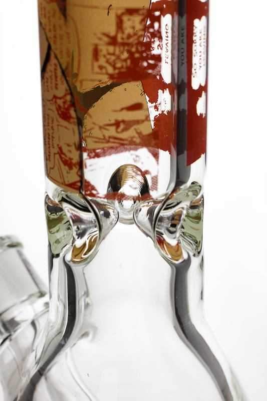 14 sexy girl cartoon heavy glass beaker water bong