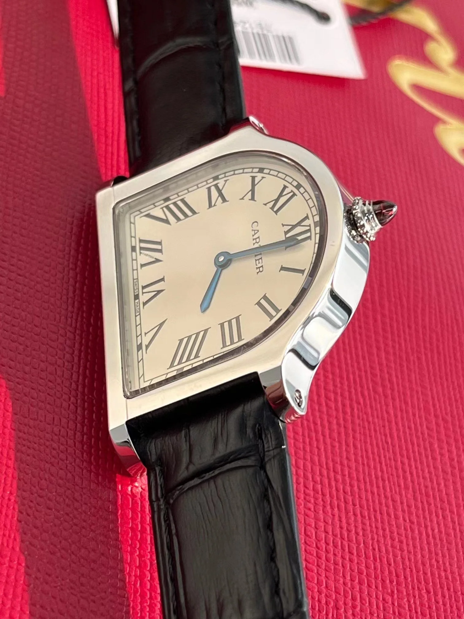 Cartier Watch Cloche 37mm Quartz Silver Black