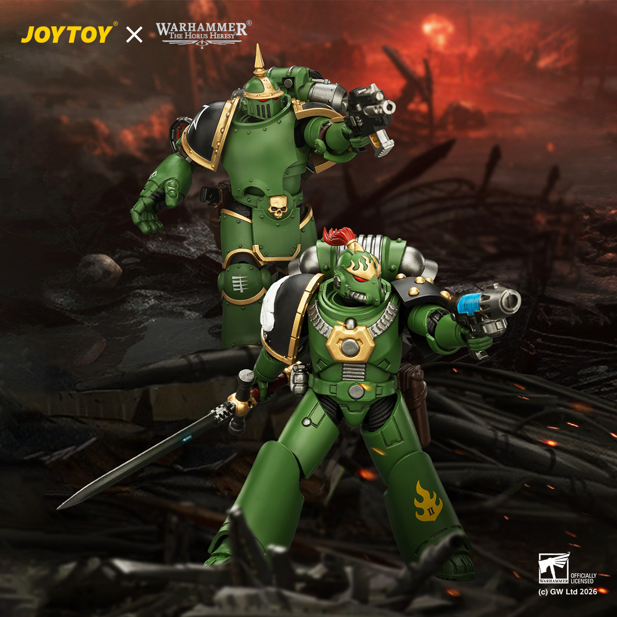 JOYTOY Warhammer The Horus Heresy 1:18 Salamanders MK III & MKVI Tactical Legionary - JOYTOY WORLD