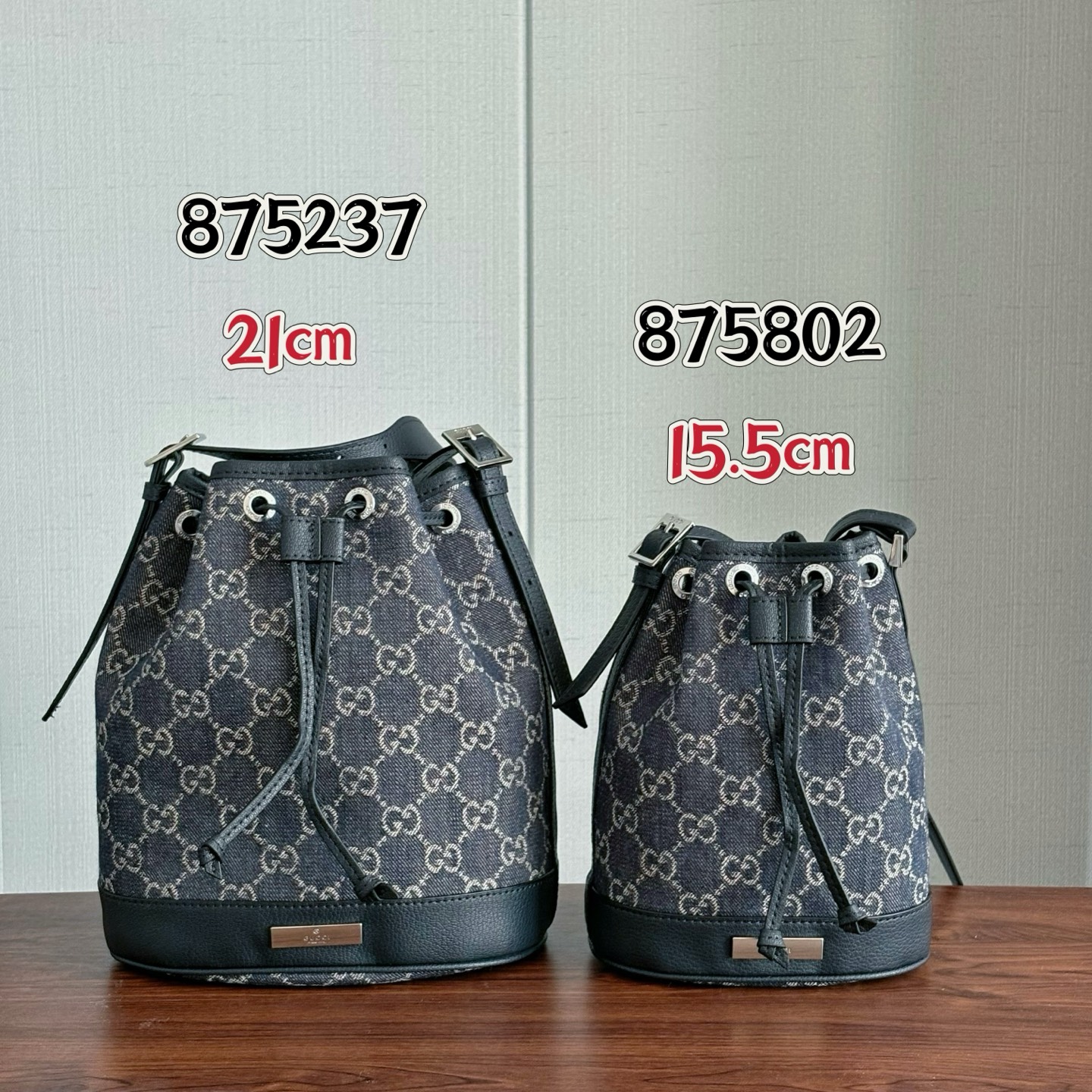 Gucci GG Denim Bucket Bag