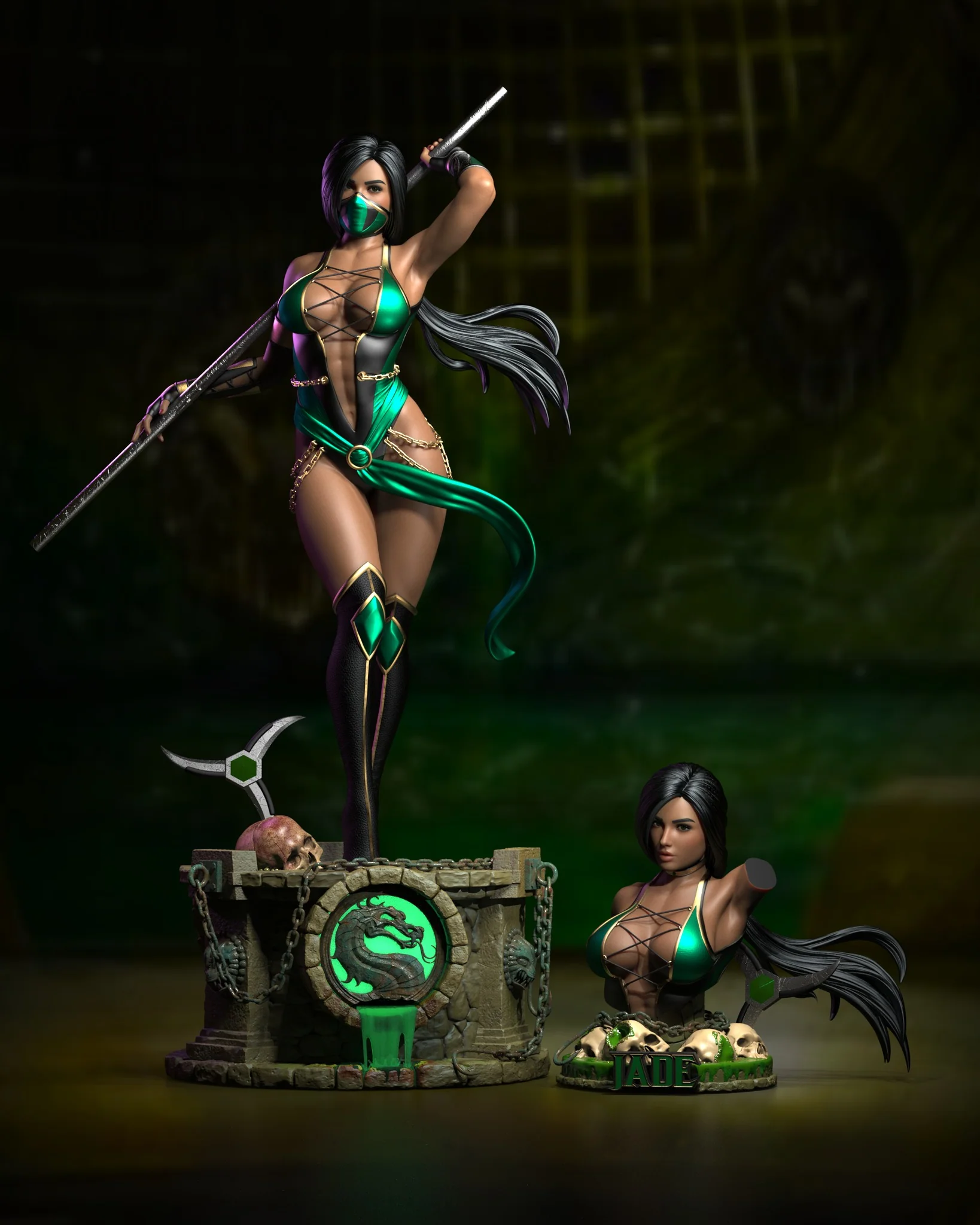 Mortal Kombat - MK9 Jade | 1:4 Resin Statue | by Epic Creations