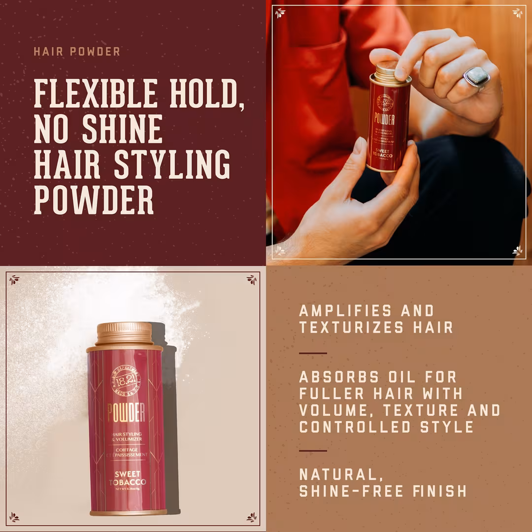 18.21 Man Made  Sweet Tobacco Hair Styling Powder