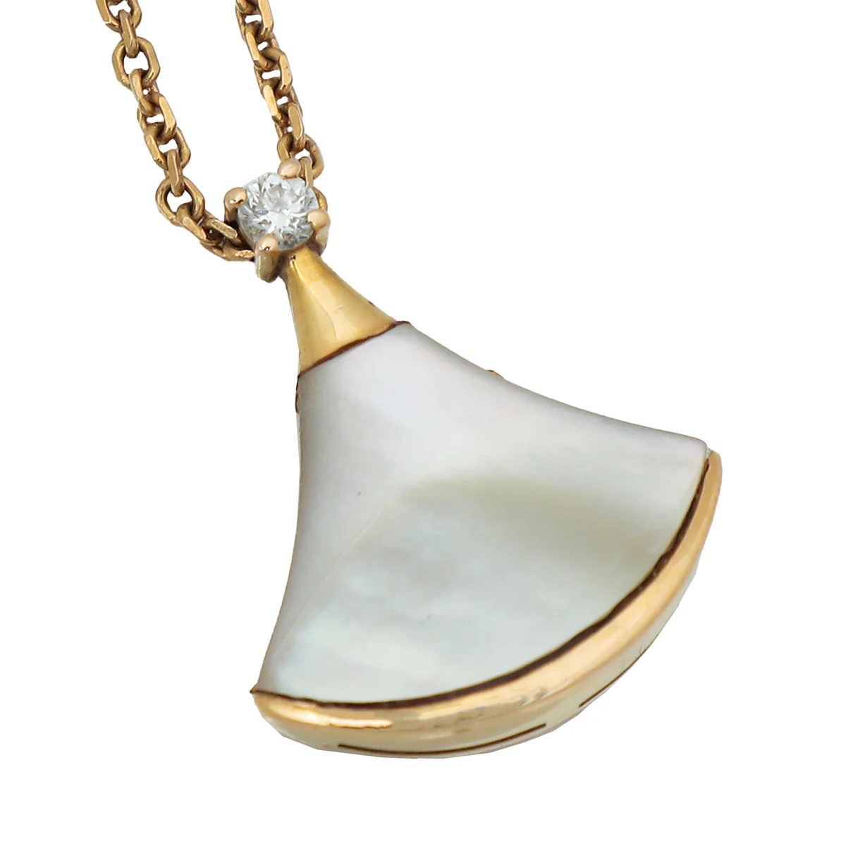 Bvlgari 18K Rose Gold MOP Diamond Diva's Dream Necklace