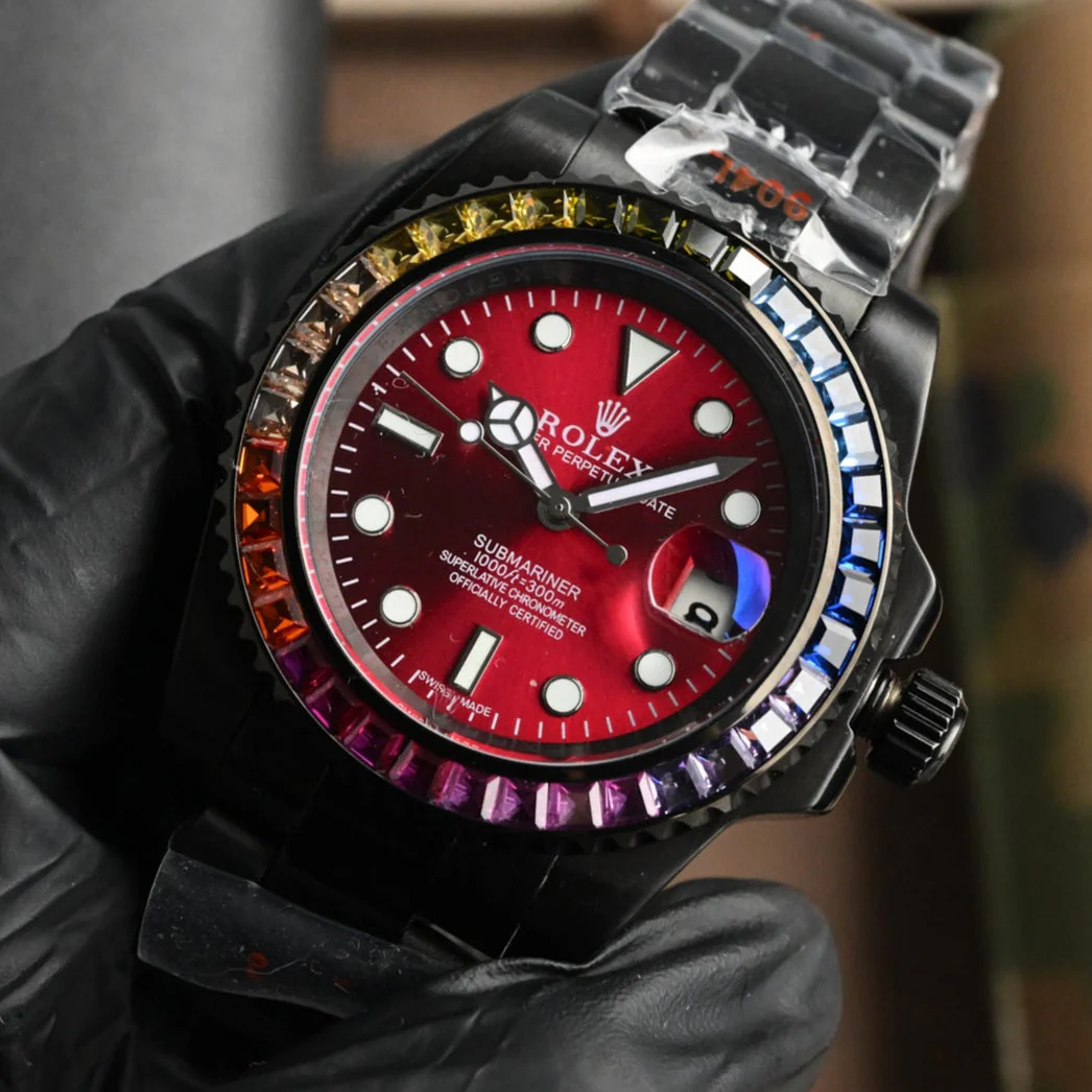Rolex Watch Submariner 40mm Black Red Dial
