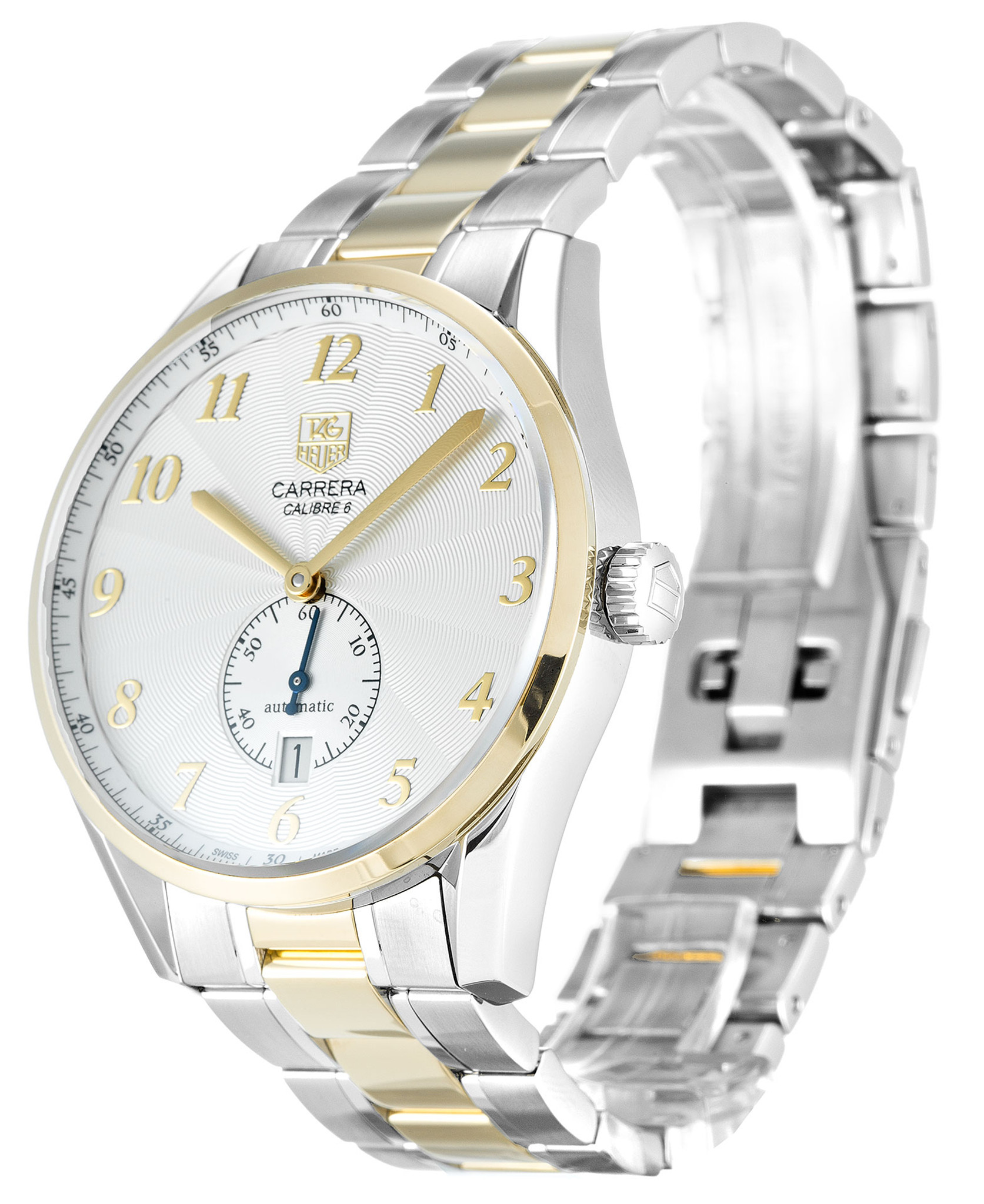 Replica Tag Heuer Carrera WAS2150.BD0733 White Dial Number Markers 39MM