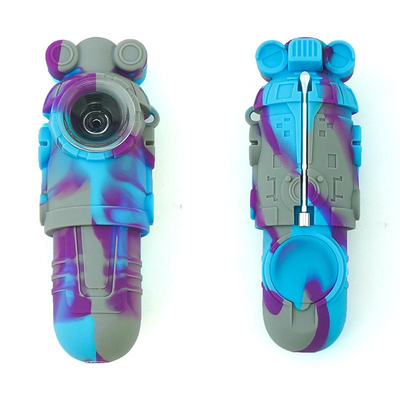 Camouflage Silicone Nectar Collector Pipe (Random Color)