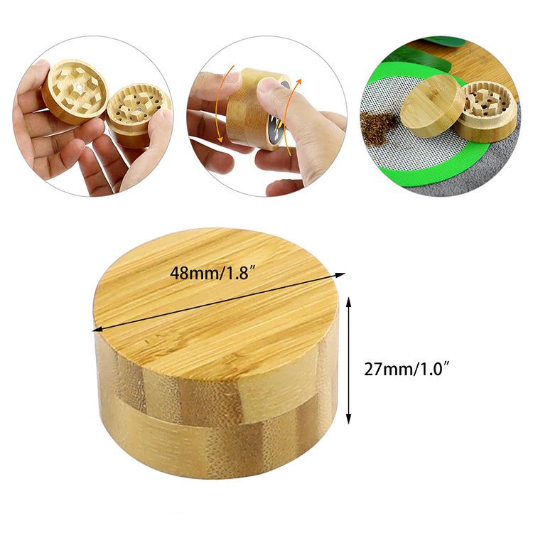 Wooden 2 Layer Weed Grinder