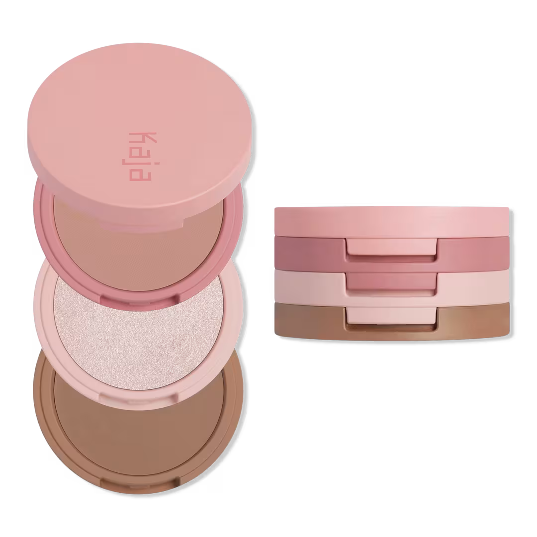 Kaja  Play Bento Cream Bronzer, Powder Blush & Highlighter Trio