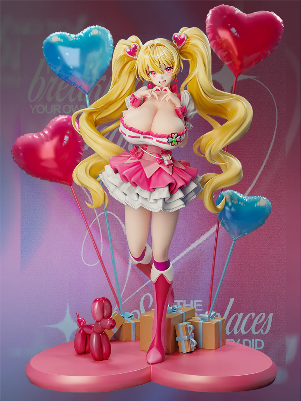 Pretty Cure - Momozono Love | 1:6 Resin Statue | by Make Zero Studio