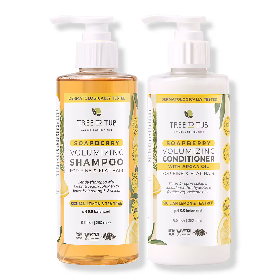 Tree To Tub  Soapberry Volumizing Shampoo & Conditioner Bundle