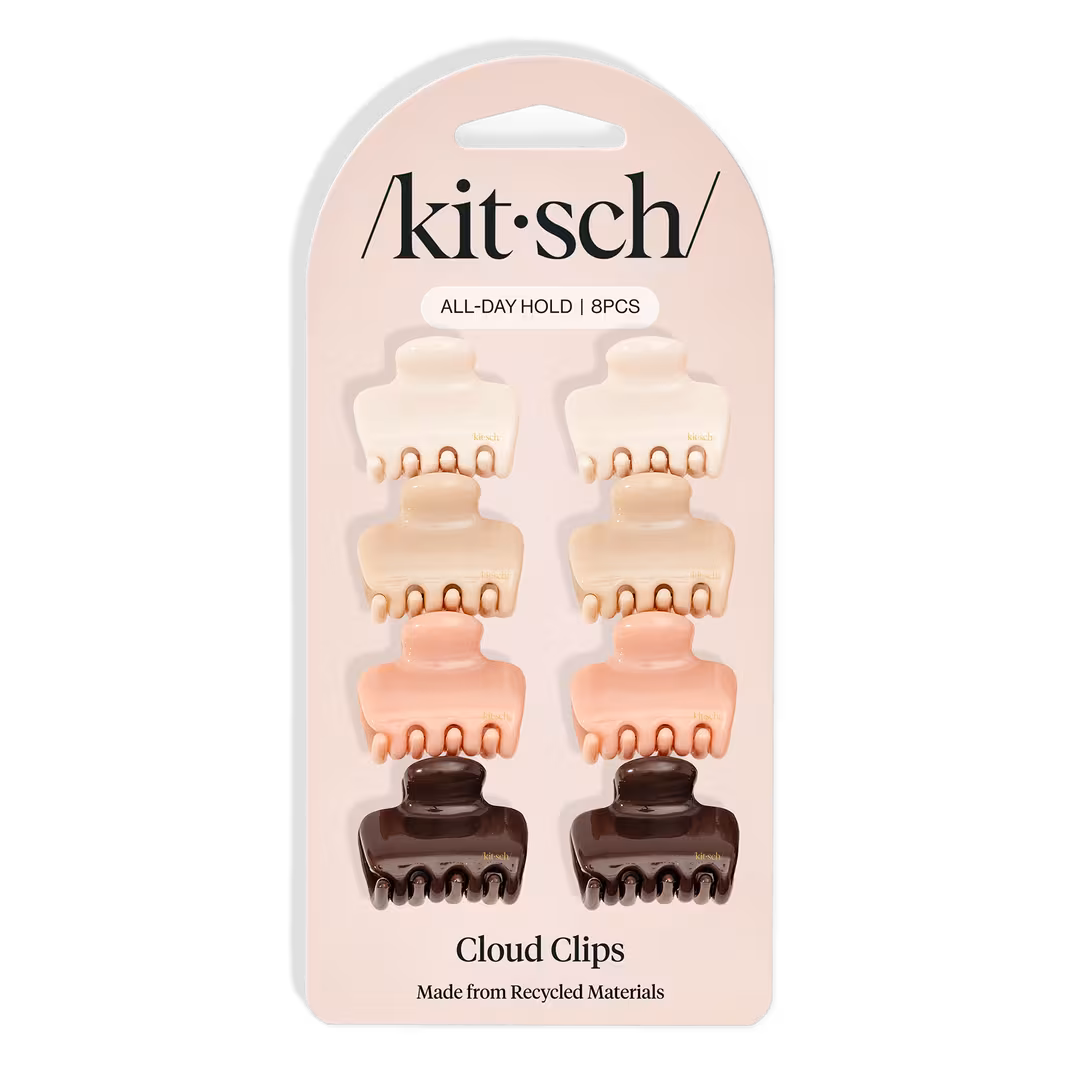 Kitsch  Recycled Plastic Mini Puffy Claw Clips