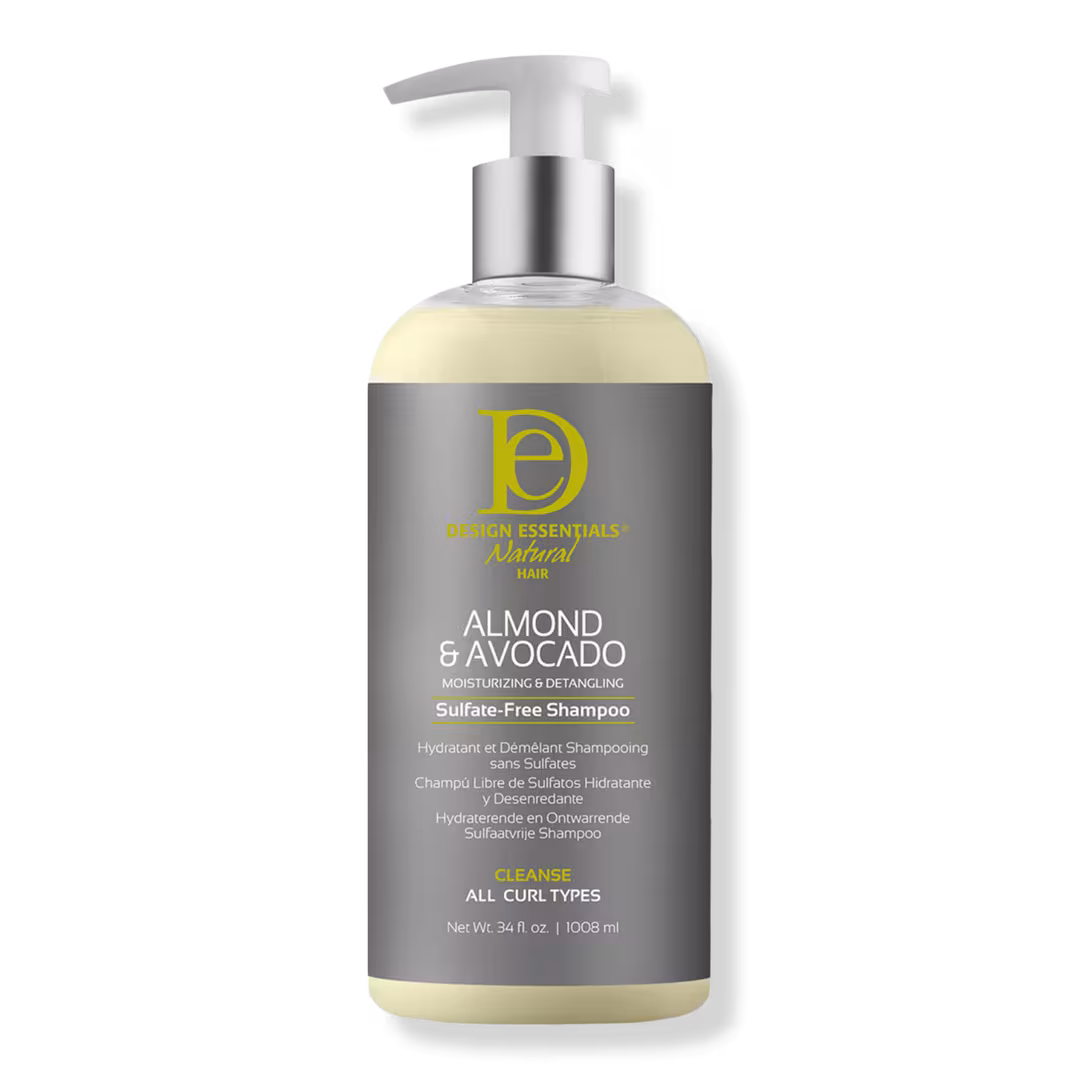 Design Essentials  Almond & Avocado Moisturizing & Detangling Sulfate-Free Shampoo